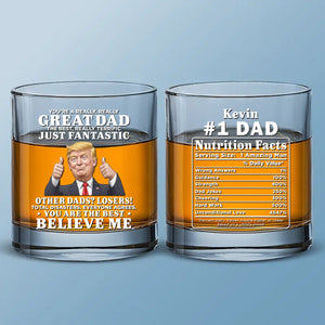 Other Dads Total Losers - US Patriotic Pride Whiskey Glass - Gift For Conservative Supporters