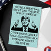 Great Dad Is You - US Patriotic Pride Postcard