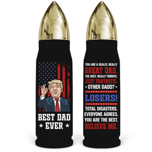 Super Man, No Competition - US Patriotic Pride Bullet Tumbler