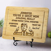 You're Always The Greatest One - US Patriotic Pride Engraved Wooden Cutting Board