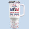 Building A Future With Morals And Manners - US Patriotic Pride 40 Oz Stainless Steel Tumbler With Handle