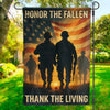 Honor The Fallen, Thank The Living - US Patriotic Pride House Flag, Garden Flag