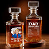 Legendary Dad Status, Everyone Agrees - US Patriotic Pride Glass Whiskey Bottle
