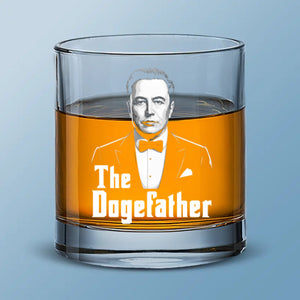The Dogefather - US Patriotic Pride Whiskey Glass - Gift For Conservative Supporters