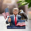 The Eagle Doesn’t Kneel, Neither Did He - US Patriotic Pride Acrylic Plaque Custom Shape