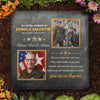 Custom Photo Unseen, Unheard, But Always Near - US Patriotic Pride Square Shaped Memorial Stone