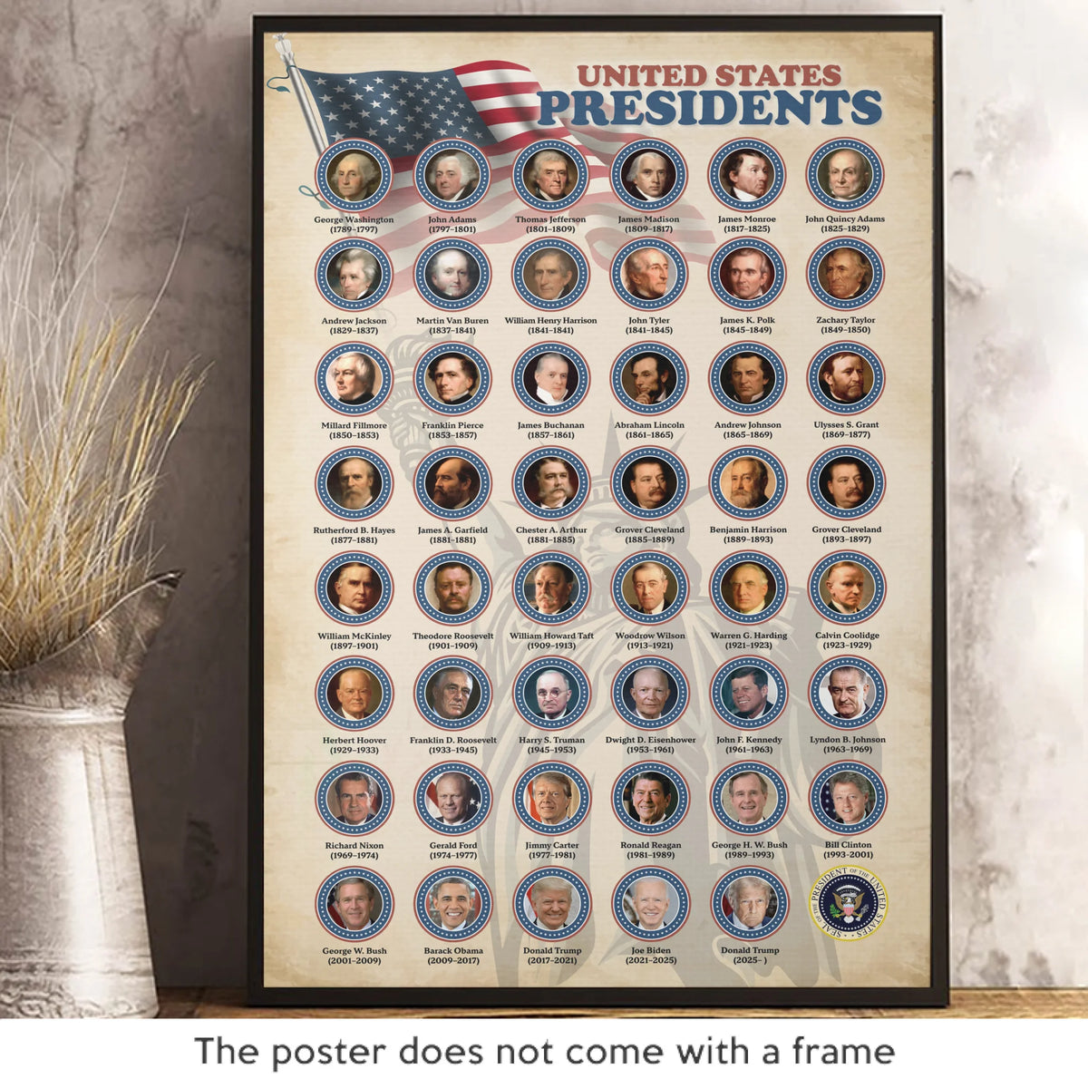 Honor The Values That Built Our Nation - US Patriotic Pride Vertical Poster - Gift For Conservative Supporters