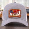 You’re Truly One Of A Kind - US Patriotic Pride Leather Patch Hat - Gift For Conservative Supporters