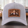Top Dad Energy - US Patriotic Pride Leather Patch Hat - Gift For Conservative Supporters