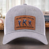 Best Dad In The Land - US Patriotic Pride Leather Patch Hat - Gift For Conservative Supporters
