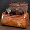 Signature 45 47 -  US Patriotic Pride Engraved Leather Toiletry Bag