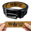 The Comeback  - US Patriotic Pride Engraved Leather Belt