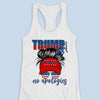 Make America Glam Again - US Patriotic Pride Racer Back Tank Top, T-Shirt - Gift For Best Friends, BFF, Sisters