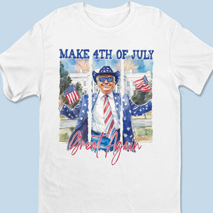 This July 4th Will Be Great - US Patriotic Pride Racer Back Tank Top, T-Shirt