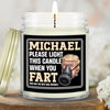 Light This When You Fart - US Patriotic Pride Glass Jar Scented Candle - Father's Day, Gift For Dad