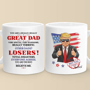 Best Dad Ever, Everyone Agrees - US Patriotic Pride Mug