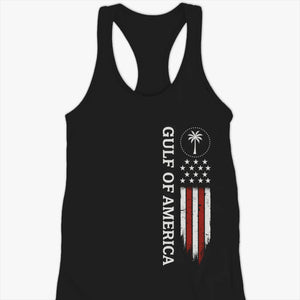 Waves Of Honor, Winds Of Liberty - US Patriotic Pride Racer Back Tank Top, T-Shirt