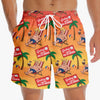 Cheers From The Most Free Coast - US Patriotic Pride Tropical Hawaiian Aloha Men Beach Shorts