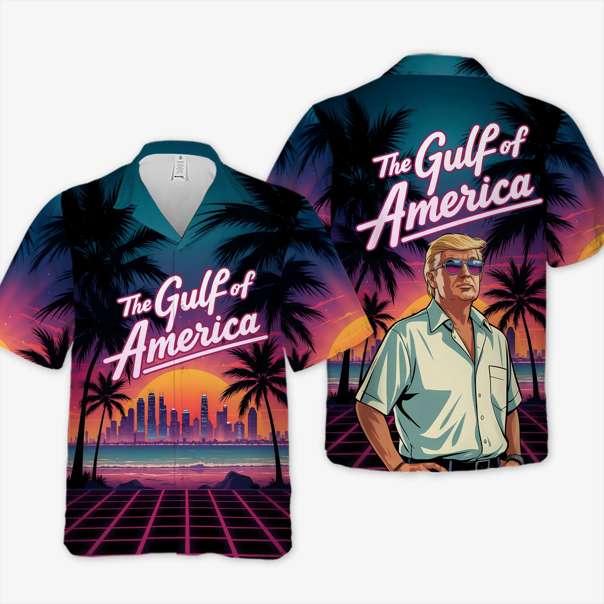 Sun’s Out, Sanctions On - US Patriotic Pride Unisex Tropical Hawaiian Aloha Shirt - Summer Vacation Gift For Conservative Supporters