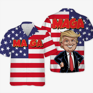 I Bet You Know Who I Am - US Patriotic Pride Unisex Tropical Hawaiian Aloha Shirt - Summer Vacation Gift For Conservative Supporters