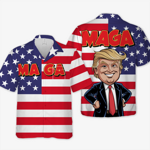 I Bet You Know Who I Am - US Patriotic Pride Unisex Tropical Hawaiian Aloha Shirt - Summer Vacation Gift For Conservative Supporters