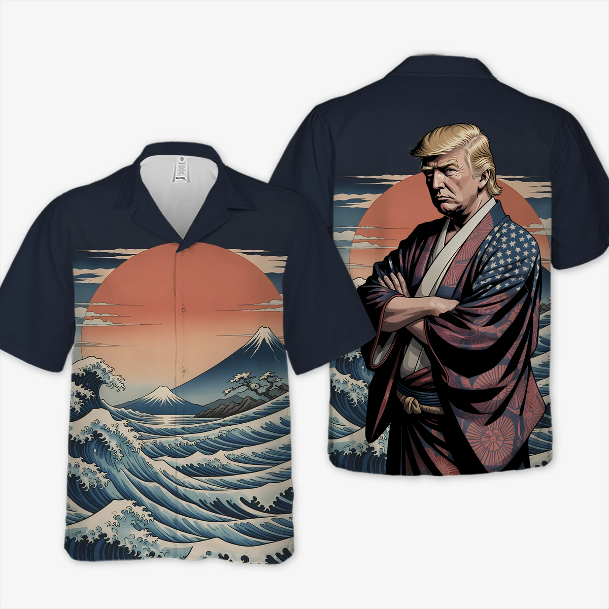Cuts Through Lies Like A Katana - US Patriotic Pride Unisex Tropical Hawaiian Aloha Shirt - Summer Vacation Gift For Conservative Supporters