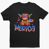 Born to Moo, Raised to Boom - US Patriotic Pride Unisex T-shirt, Premium T-shirt, Hoodie
