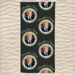 United In Strength - US Patriotic Pride Beach Towel