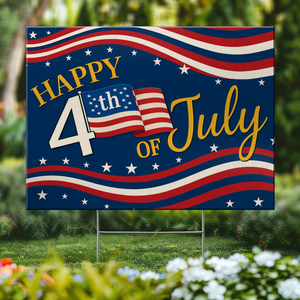 Freedom Grows Here - US Patriotic Pride Yard Sign - 4th Of July, Decoration Gift For Conservative Supporters