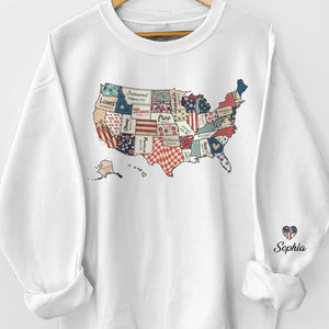Echoes Of 1776 Still Ring Today - US Patriotic Pride Unisex Sweatshirt, Hoodie With Design On Sleeve - 4th Of July, Gift For Best Friends, BFF, Sisters