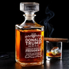 45 47 Republican State Glass Whiskey Decanter, Whiskey Bottle - US Patriotic Pride Gifts For Conservative Supporters, Wine, Bourbon, Whiskey Lovers - Elected By The American People