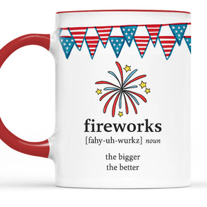 Republican State Accent Mug - US Patriotic Pride 4th Of July, Gifts For Conservative Supporters - Fireworks & Freedom