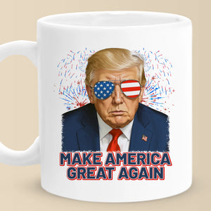 Republican State Mug - US Patriotic Pride 4th Of July, Gifts For Conservative Supporters - Making 'Merica Patriotic Again