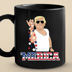 Republican State Black Mug - US Patriotic Pride 4th Of July, Gifts For Conservative Supporters - Seasoned With Patriotism