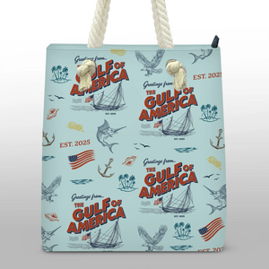 Gulf Of America Republican State Beach Bag - US Patriotic Pride Summer Vacation Gifts For Conservative Supporters, Travel Lovers - Born Free, Beach Often