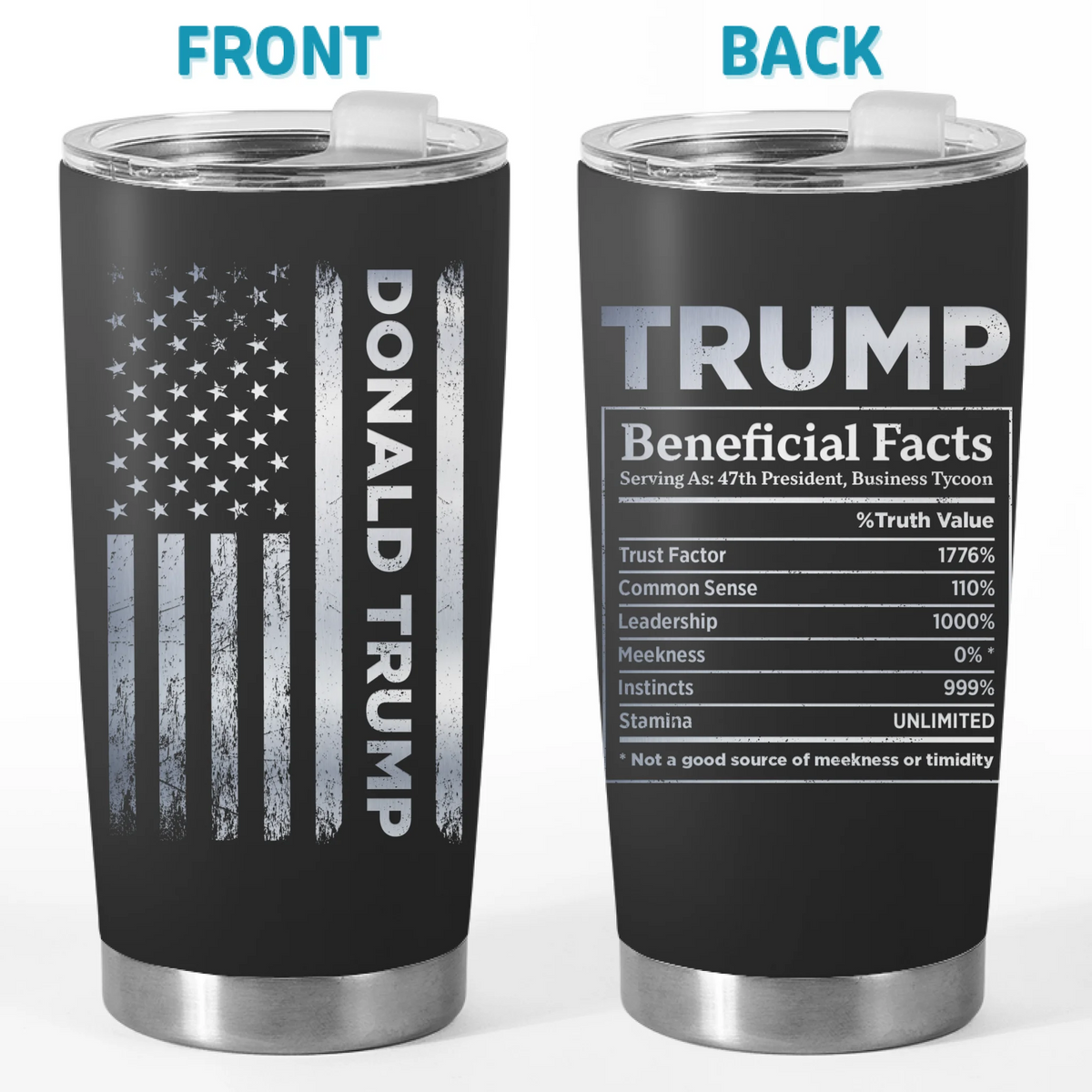 Republican State 20oz Tumbler - US Patriotic Pride Gifts For Conservative Supporters - No Meekness In This Mix