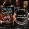45 47 Republican State Whiskey Glass With Bottom And Side Engraving - US Patriotic Pride Gifts For Conservative Supporters, Wine, Bourbon, Whiskey Lovers - Cheers To The Best President Ever