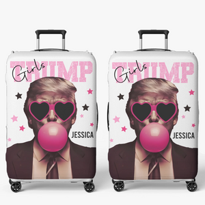 Republican State Luggage Cover - US Patriotic Pride Summer Vacation Gifts For Conservative Supporters, Travel Lovers, Best Friends, Sisters - She’s Wide Awake