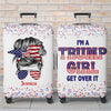 Republican State Luggage Cover - US Patriotic Pride Summer Vacation Gifts For Conservative Supporters, Travel Lovers, Best Friends, Sisters - Get Over It
