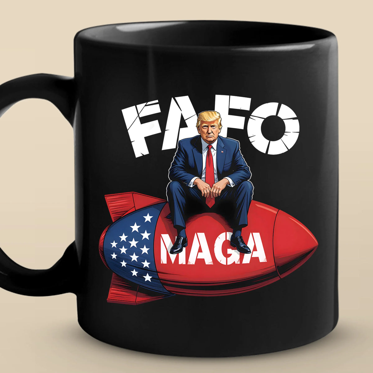 Republican State Black Mug - US Patriotic Pride Gifts For Conservative Supporters - Born To Trigger The Weak