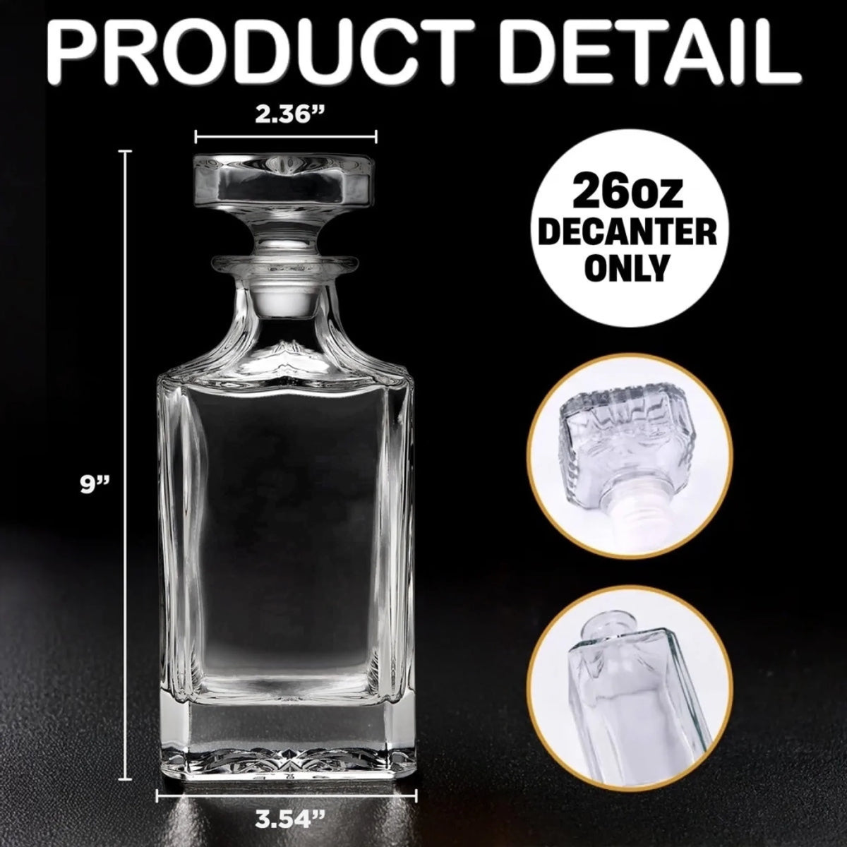 Distilled In Freedom, Bottled With Pride - US Patriotic Pride Glass Whiskey Bottle