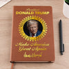 Republican State Leather Journal - US Patriotic Pride Gifts For Conservative Supporters - The Only Number That Matters: 45-47