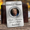 Republican State Aluminum Wallet Card - US Patriotic Pride Gifts For Conservative Supporters - Made Of Steel, Elected By Will