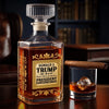45 47 Republican State Glass Whiskey Decanter, Whiskey Bottle - US Patriotic Pride Gifts For Conservative Supporters, Wine, Bourbon, Whiskey Lovers - Liberty, Loyalty, Legacy