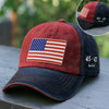 American Flag Republican State Embroidered Retro Washed Cap - US Patriotic Pride Gifts For Conservative Supporters - Stay Bold, Stay Free