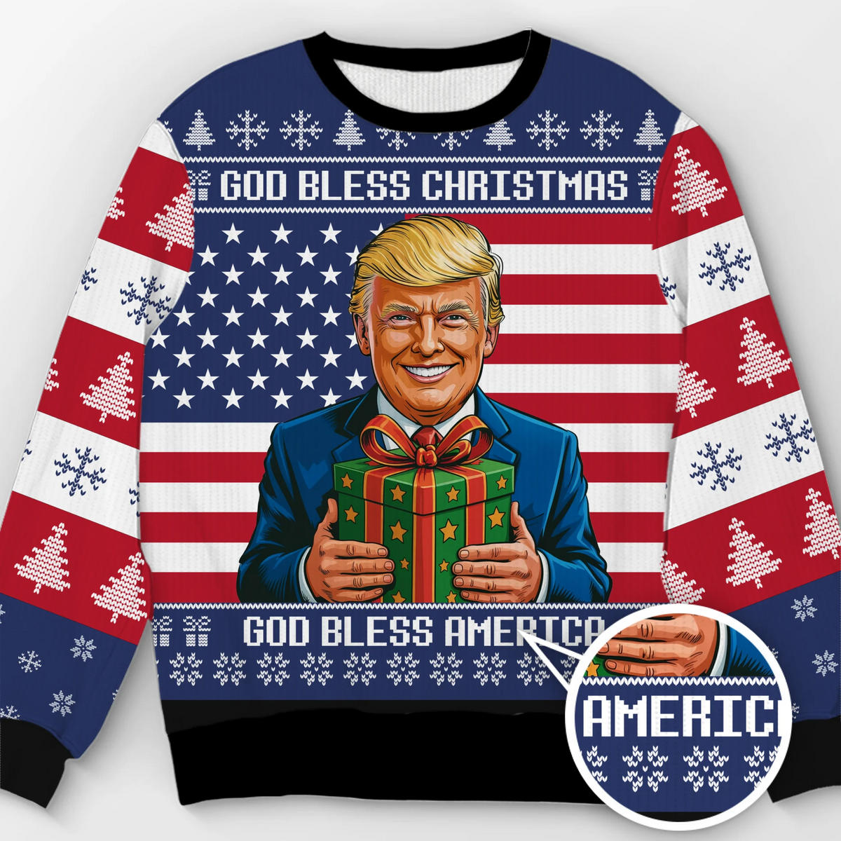45 47 Republican State Unisex Ugly Sweatshirt - US Patriotic Pride, Christmas Gifts For Conservative Supporters - A Sweater of Pride and Joy