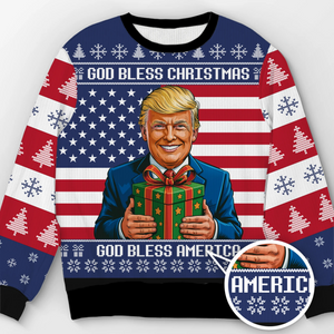 45 47 Republican State Unisex Ugly Sweatshirt - US Patriotic Pride, Christmas Gifts For Conservative Supporters - A Sweater of Pride and Joy