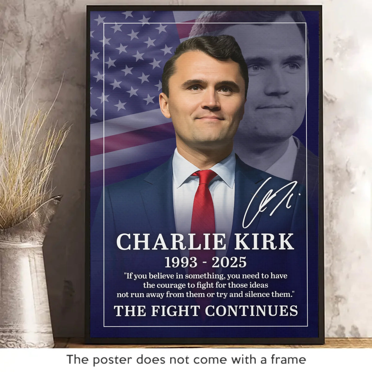 Republican State Vertical Poster – US Patriotic Pride Gifts For Conservative Supporters, CK Legacy Edition – Courage To Fight