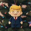 Republican State Crochet Ornament - US Patriotic Pride Christmas Gifts For Conservative Supporters - All I Want Is 47