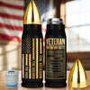 Custom Republican State Bullet Tumbler - US Patriotic Pride Gifts For Conservative Supporters - The Veteran, The Soldier, The Hero